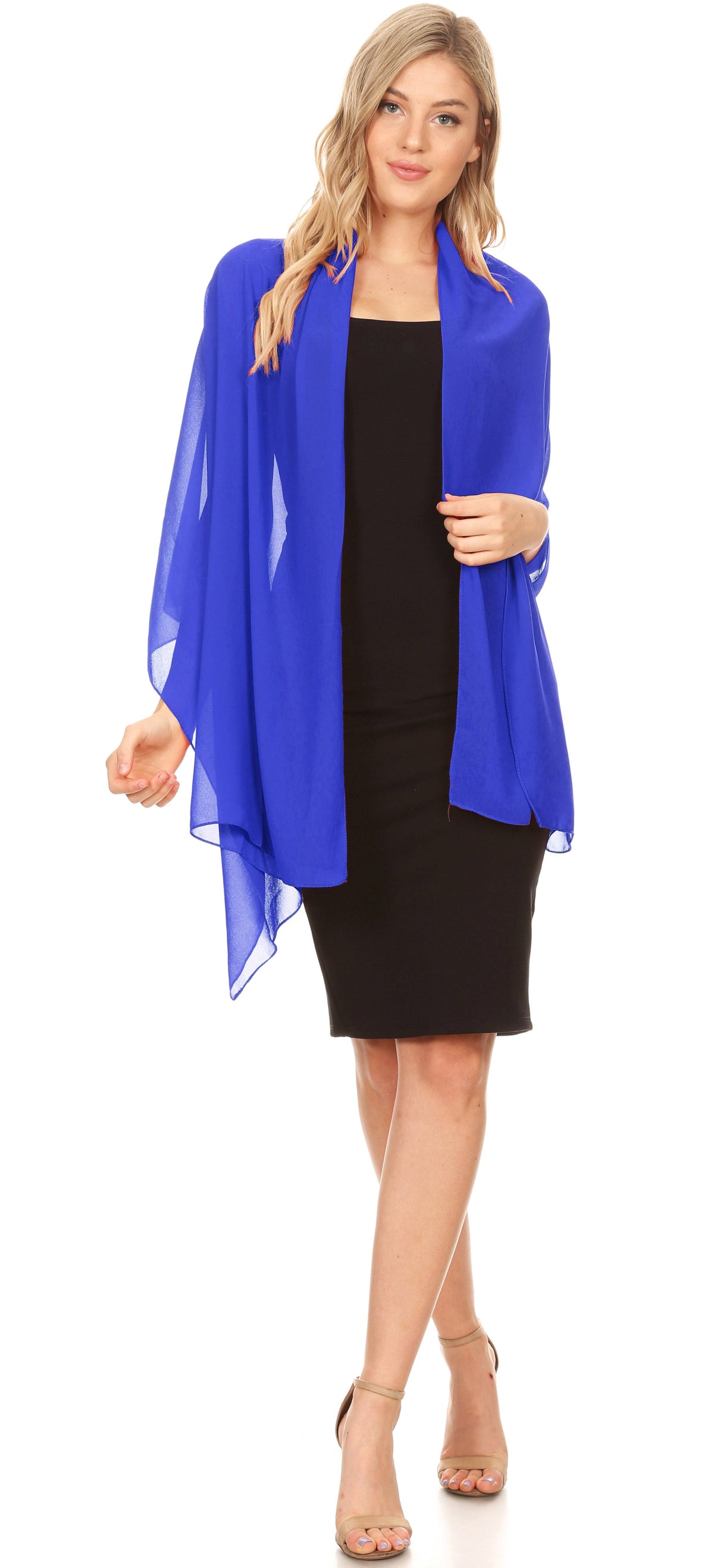 Sheer Chiffon Evening Wrap
