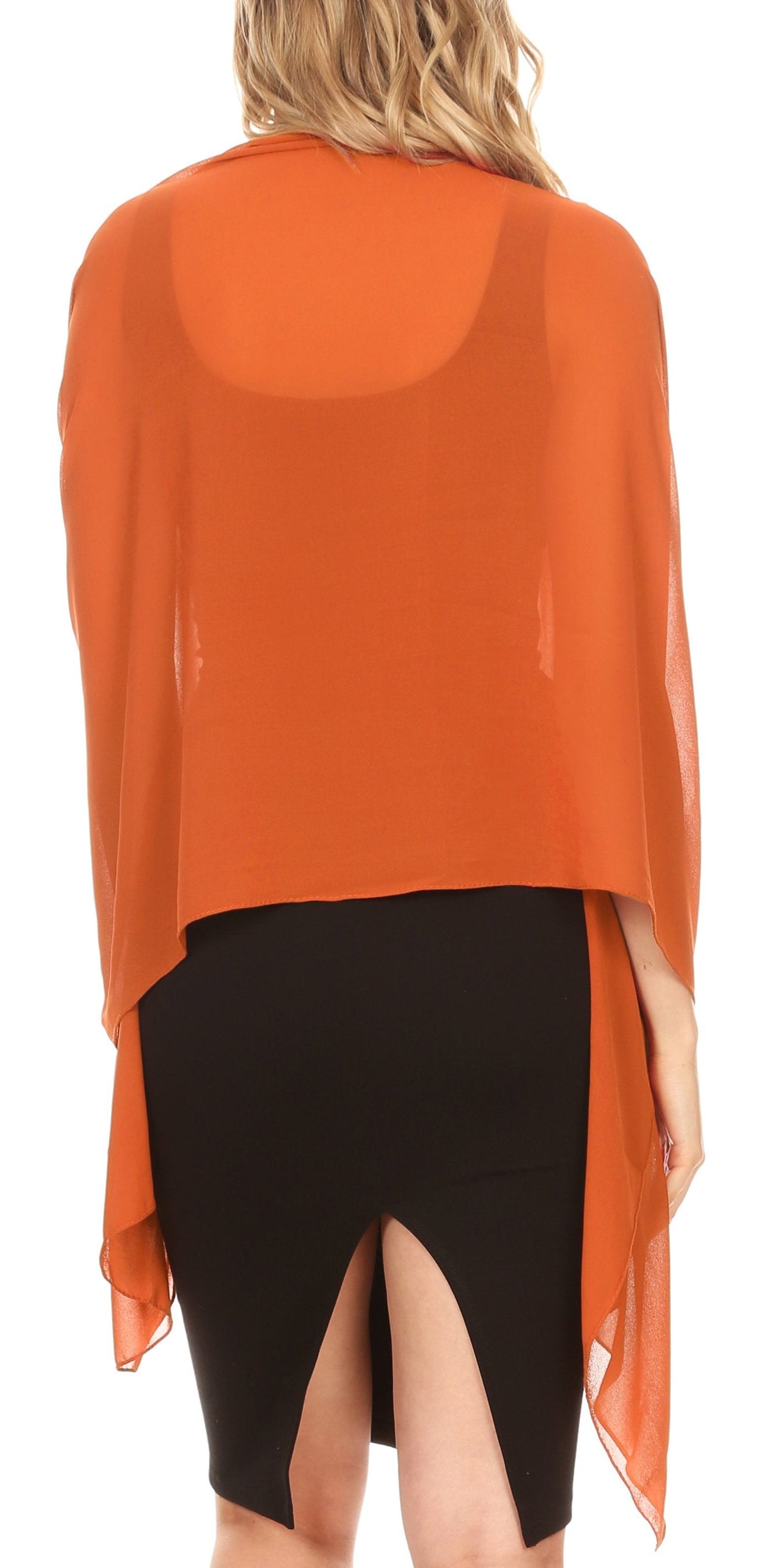 Sheer Chiffon Evening Wrap