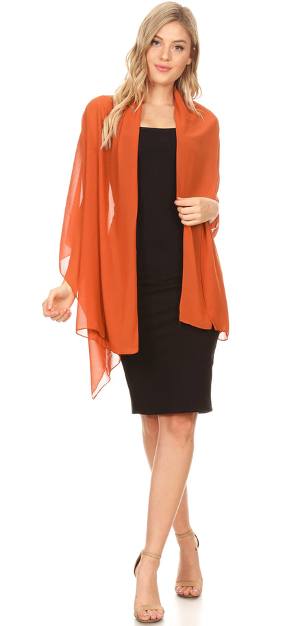 Sheer Chiffon Evening Wrap
