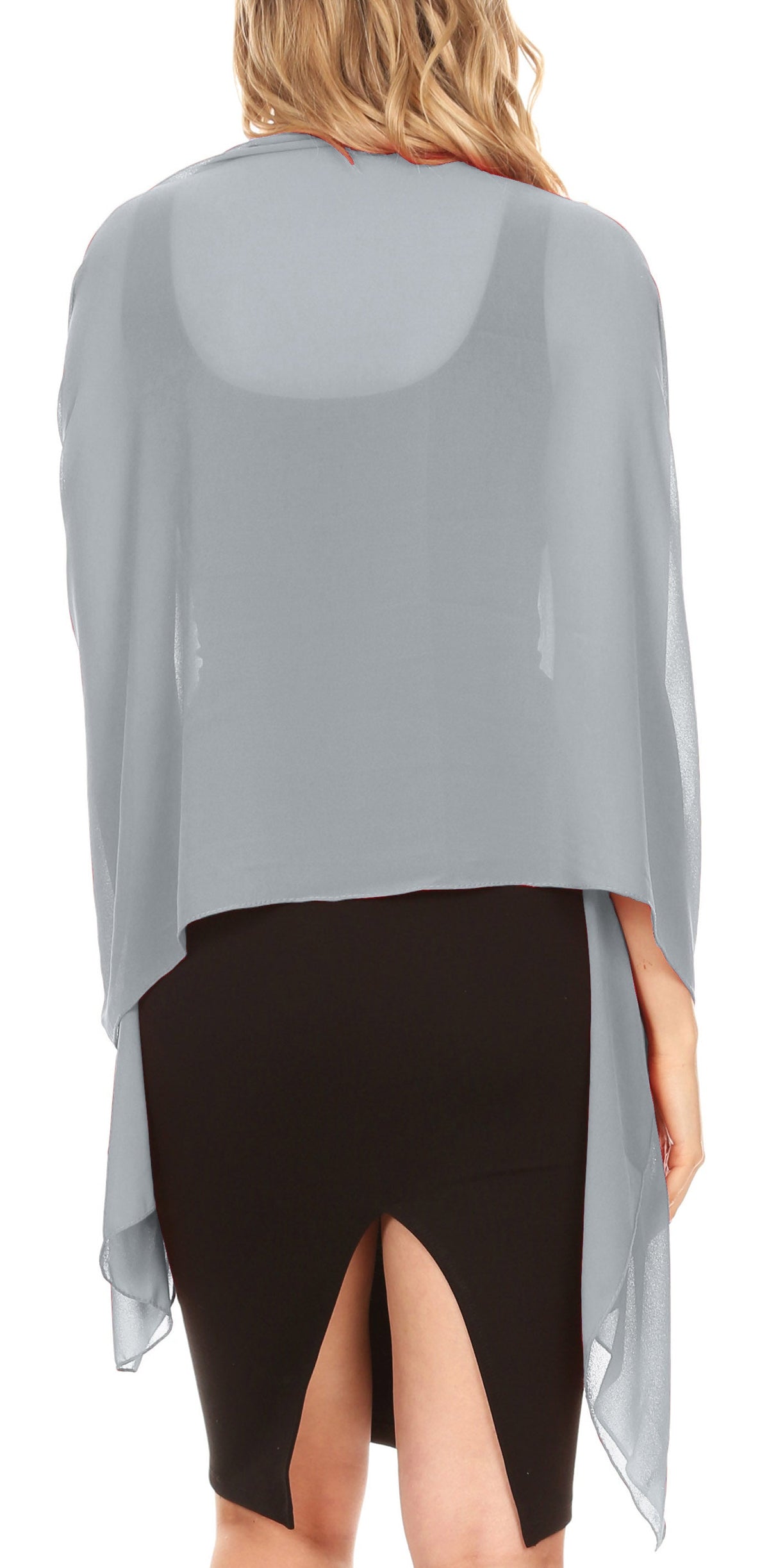 Sheer Chiffon Evening Wrap