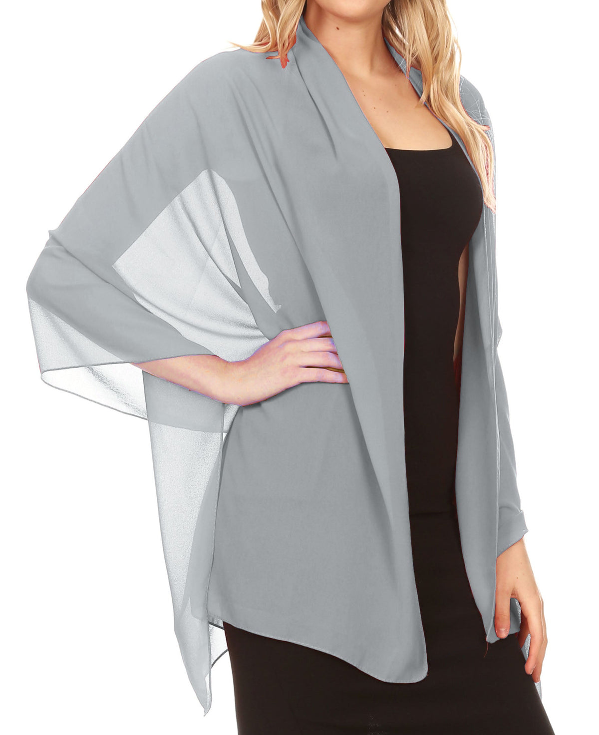 Sheer Chiffon Evening Wrap