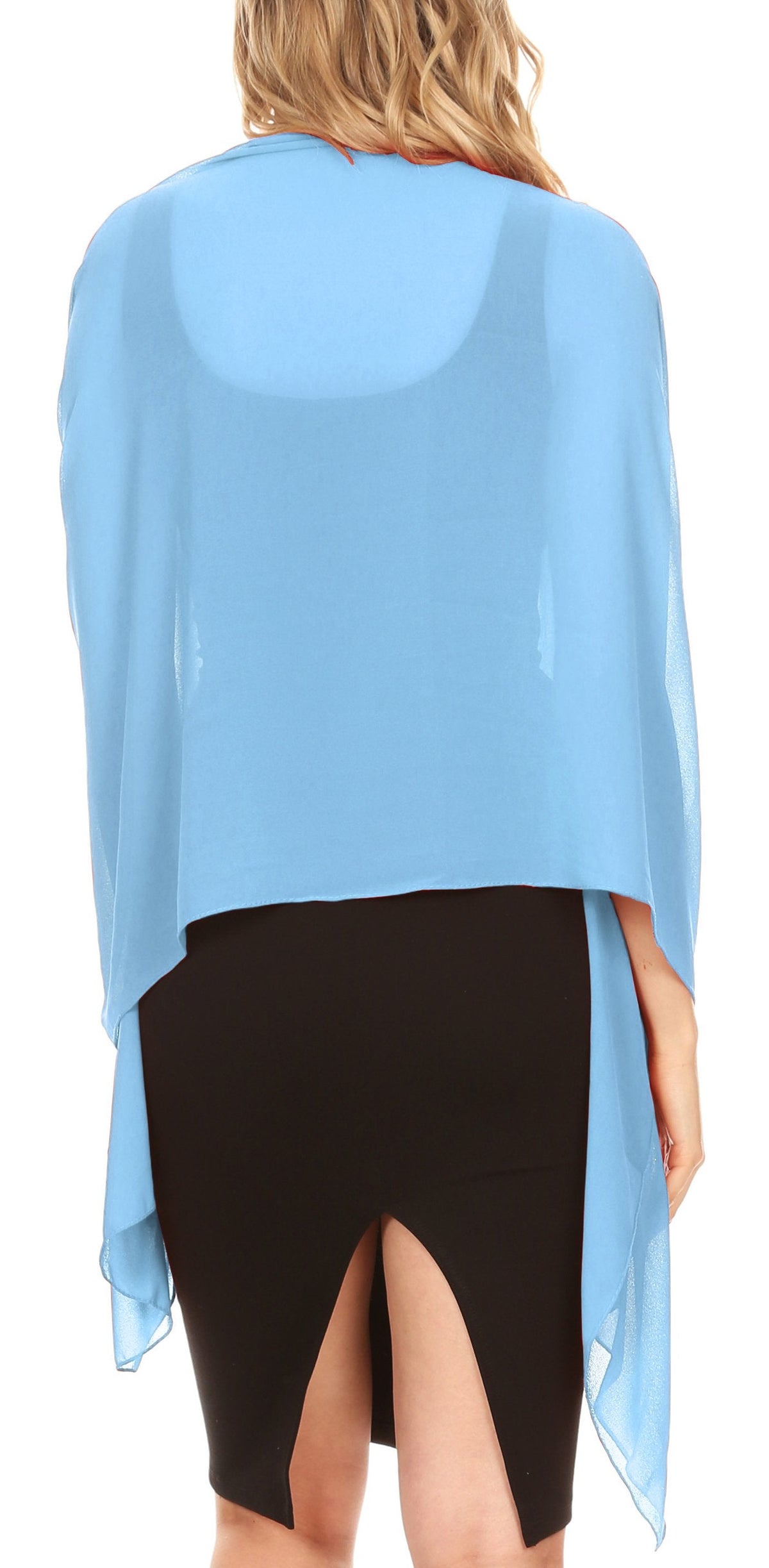 Sheer Chiffon Evening Wrap