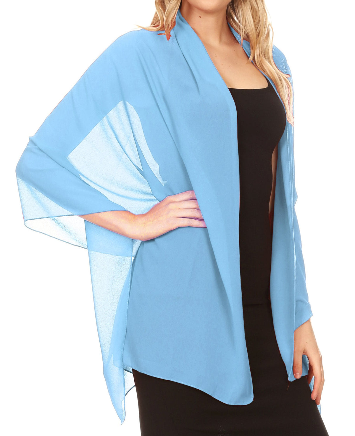Sheer Chiffon Evening Wrap
