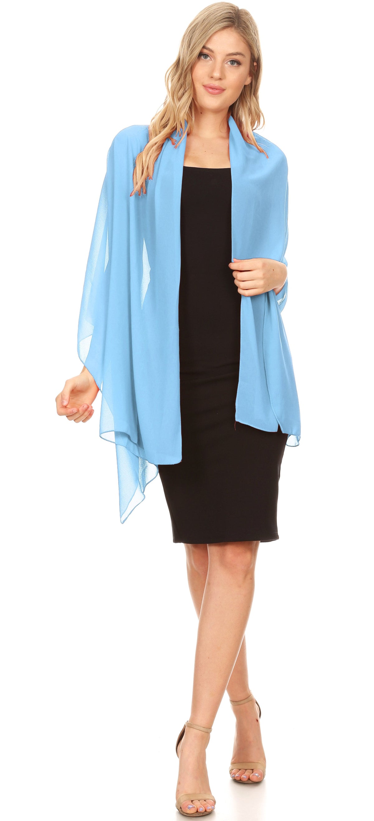 Sheer Chiffon Evening Wrap