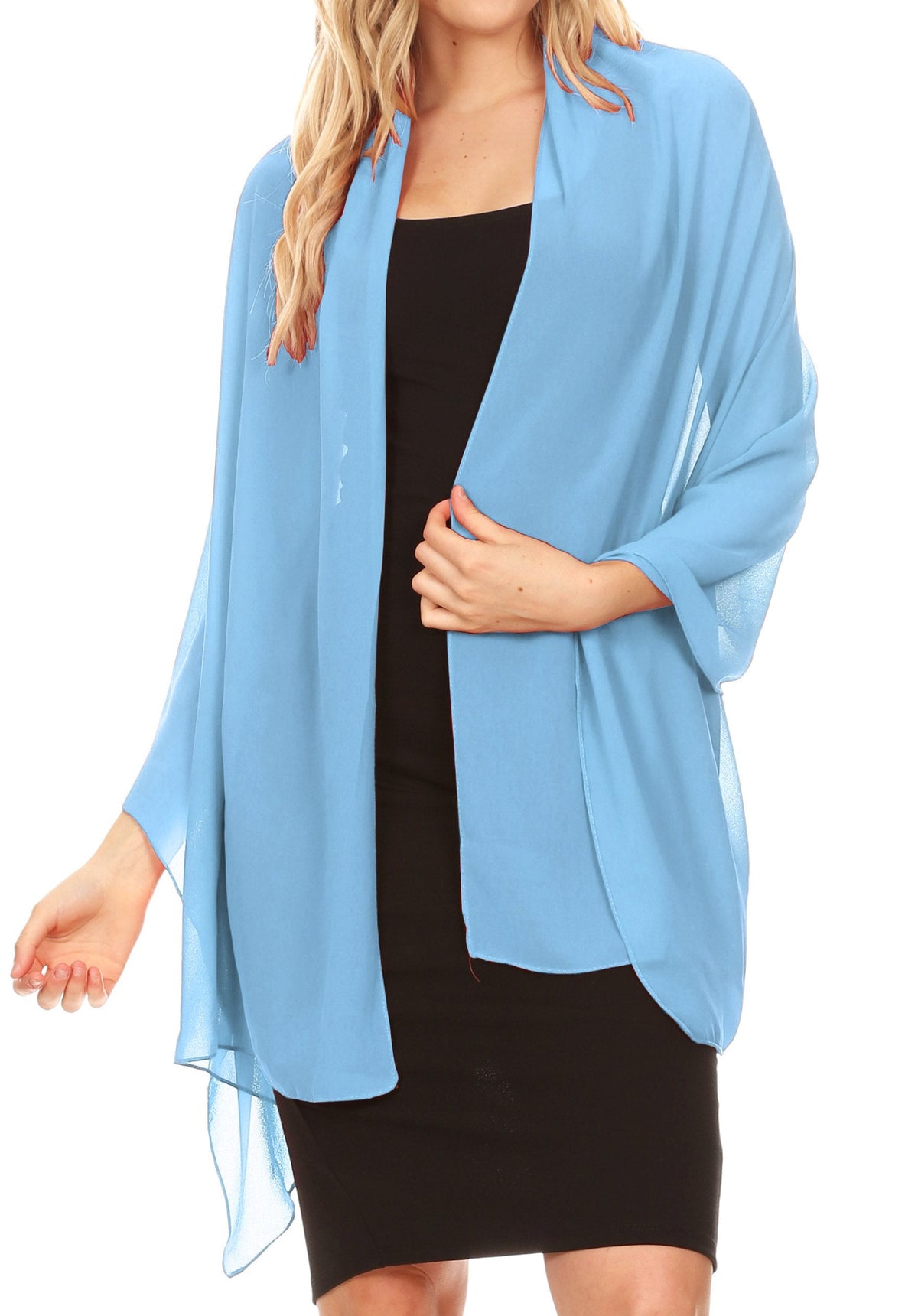Sheer Chiffon Evening Wrap