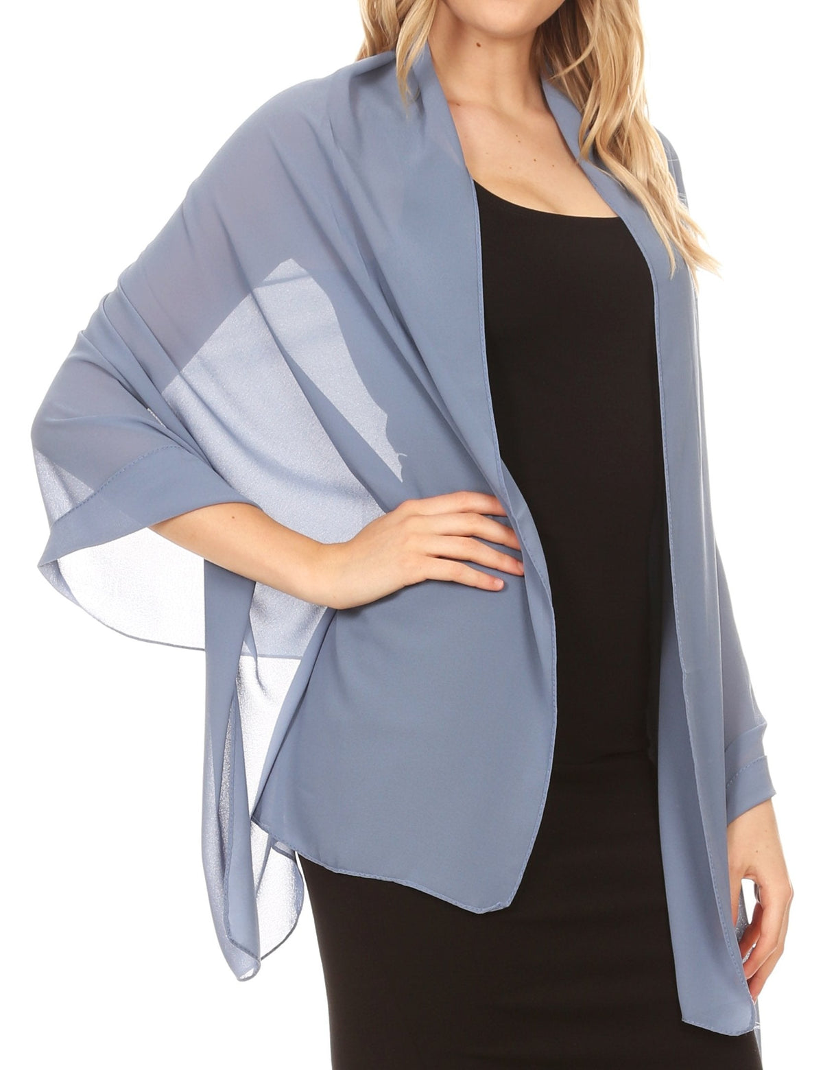 Sheer Chiffon Evening Wrap