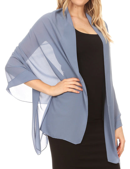 Sheer Chiffon Evening Wrap