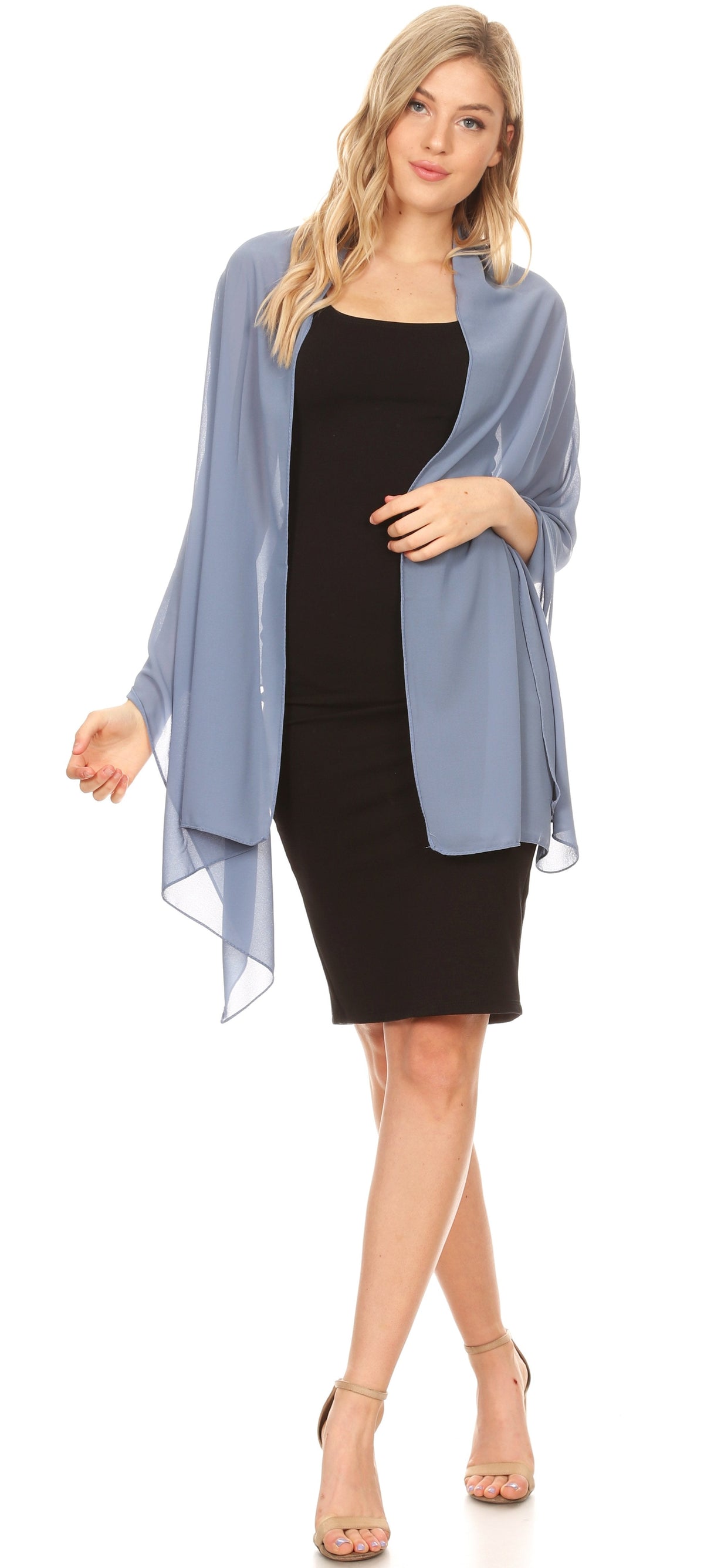 Sheer Chiffon Evening Wrap