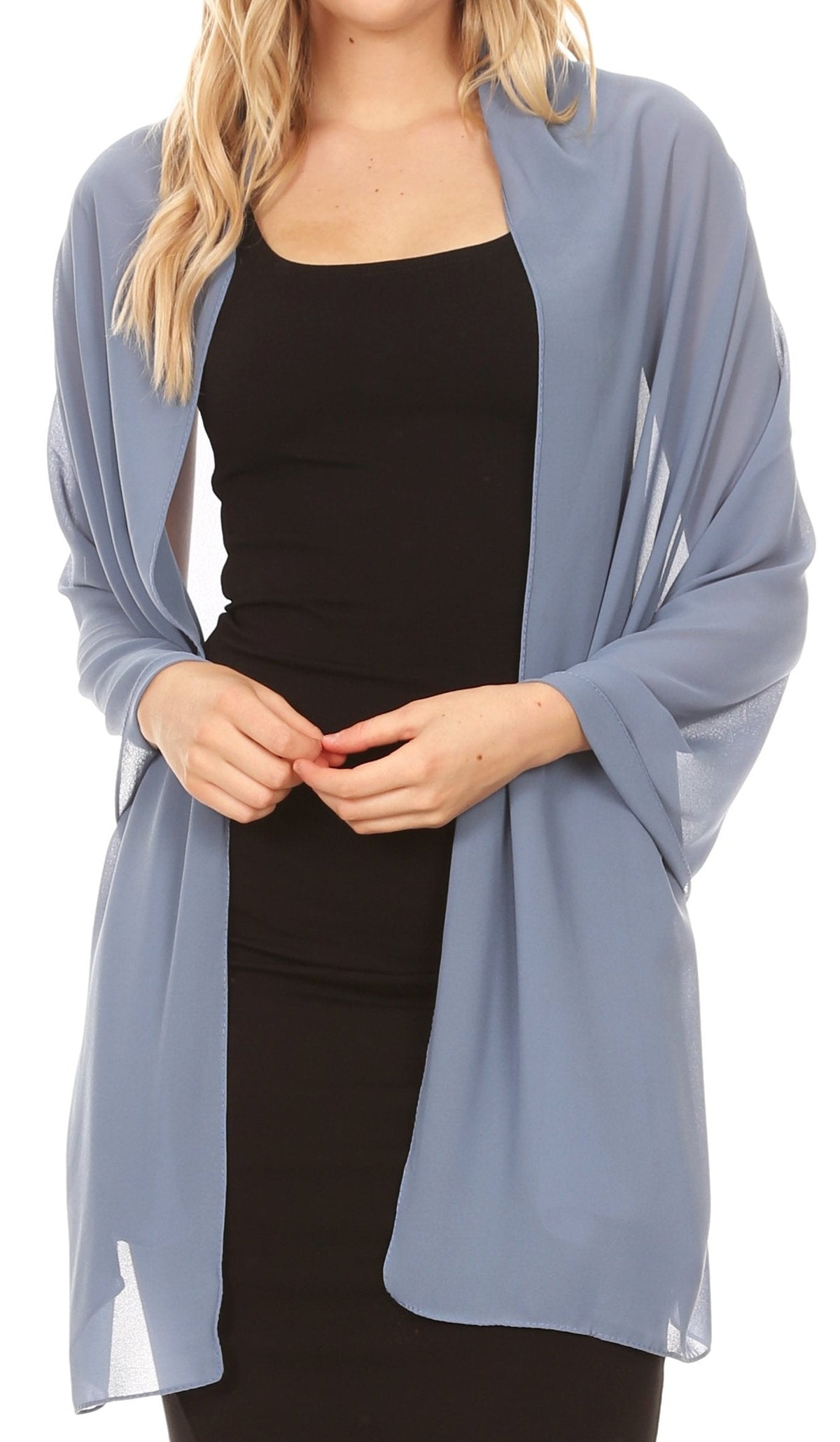 Sheer Chiffon Evening Wrap