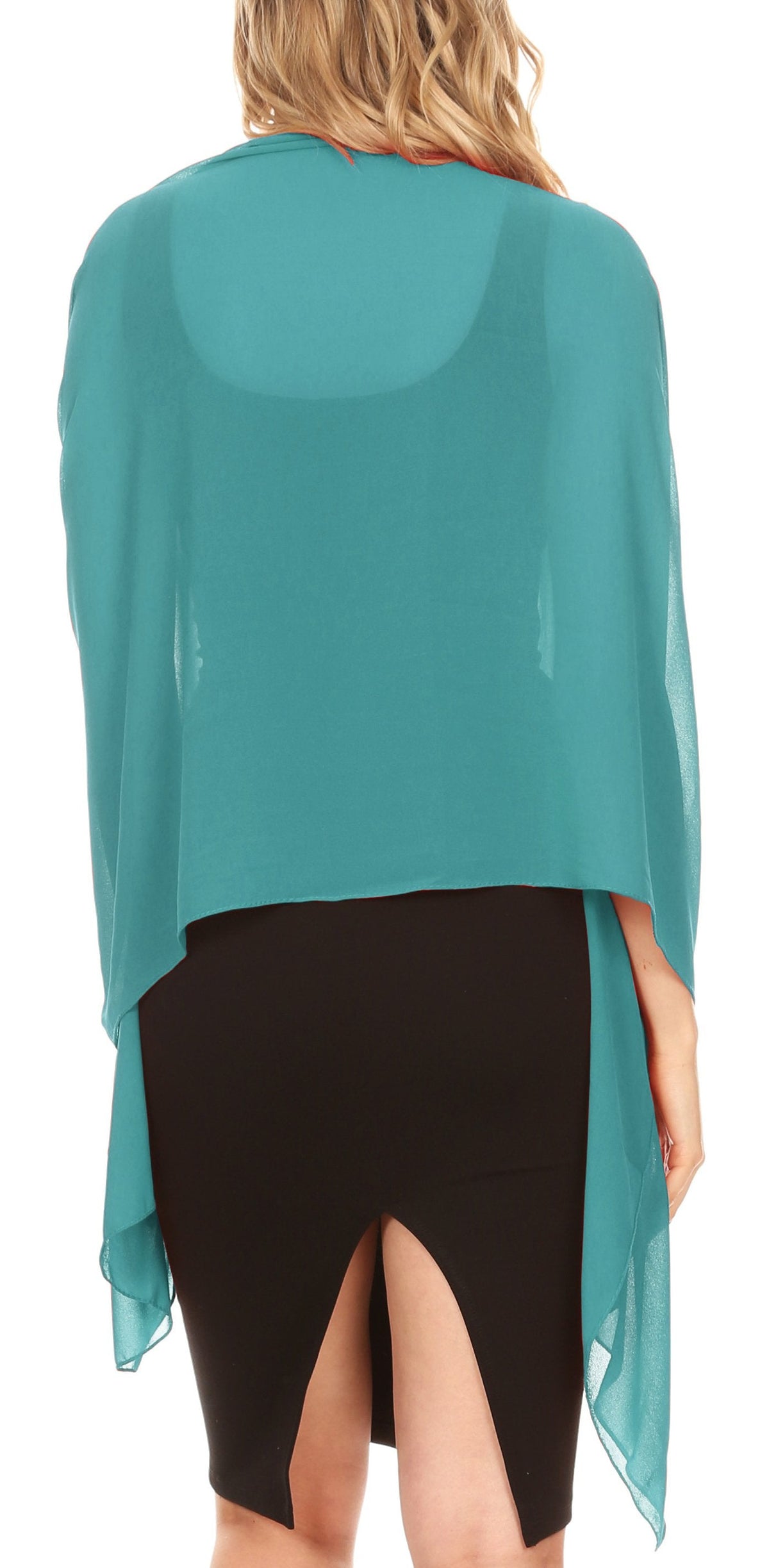 Sheer Chiffon Evening Wrap