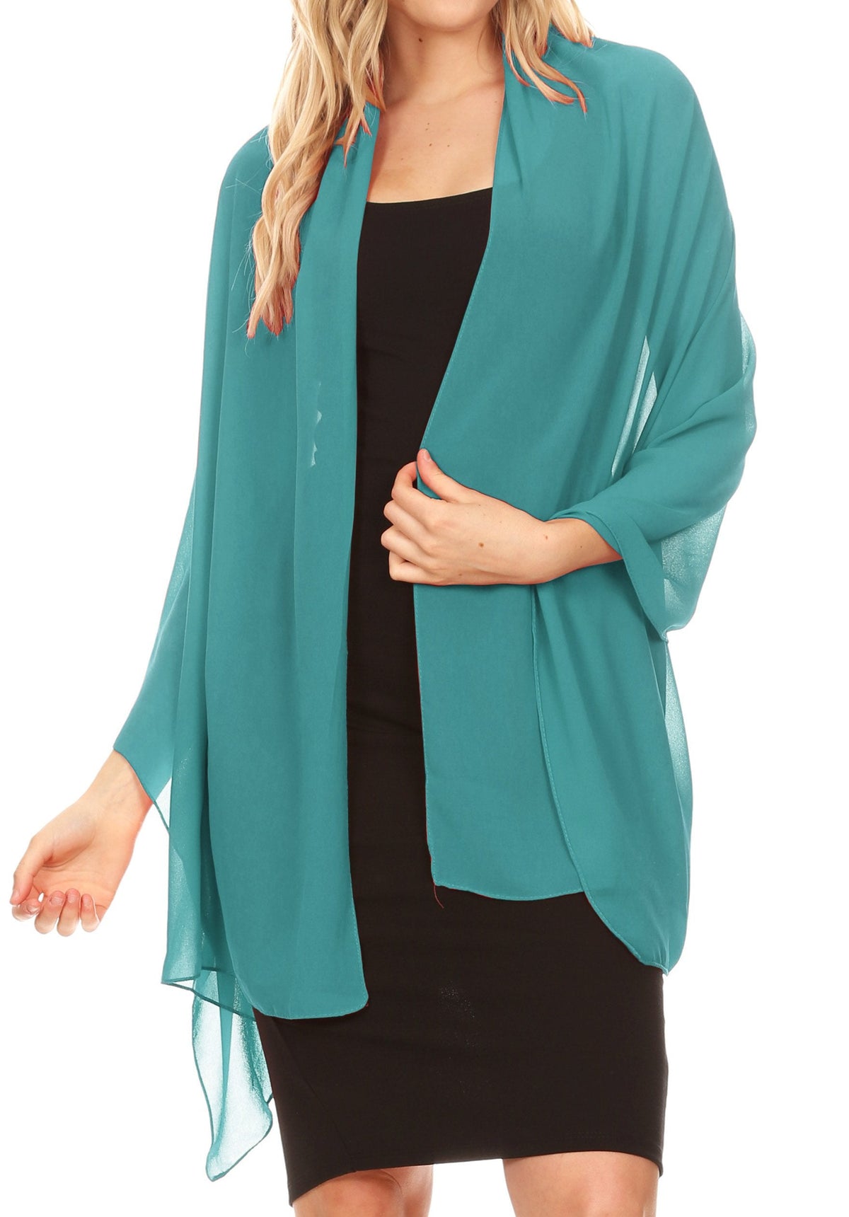 Sheer Chiffon Evening Wrap