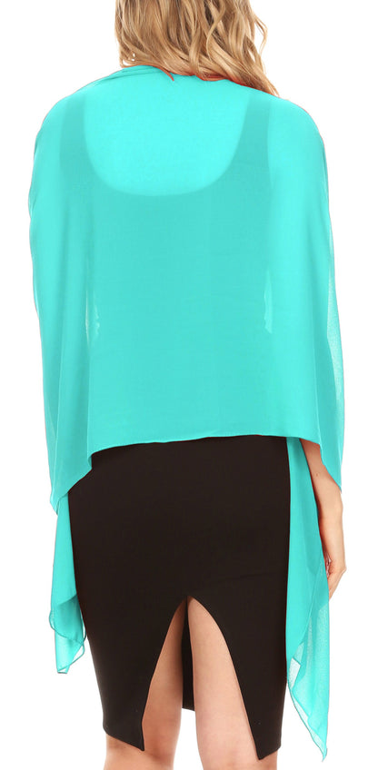 Sheer Chiffon Evening Wrap