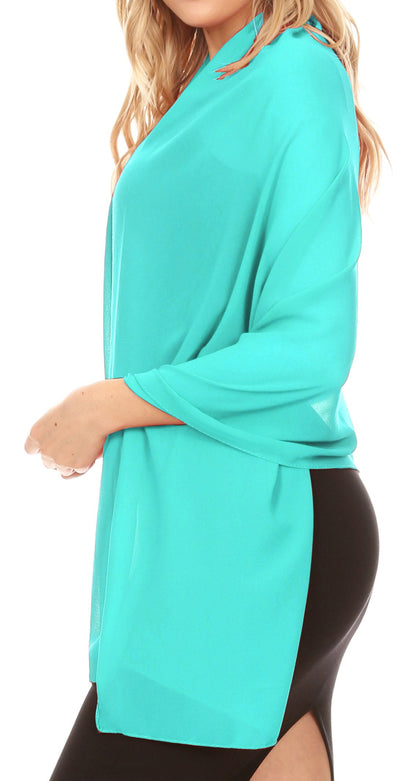 Sheer Chiffon Evening Wrap
