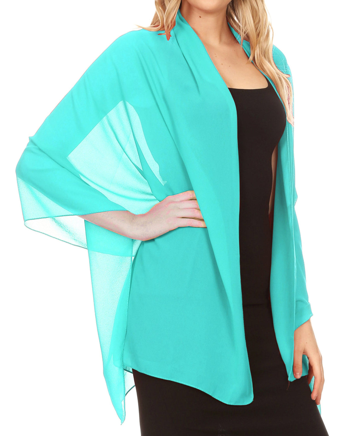 Sheer Chiffon Evening Wrap