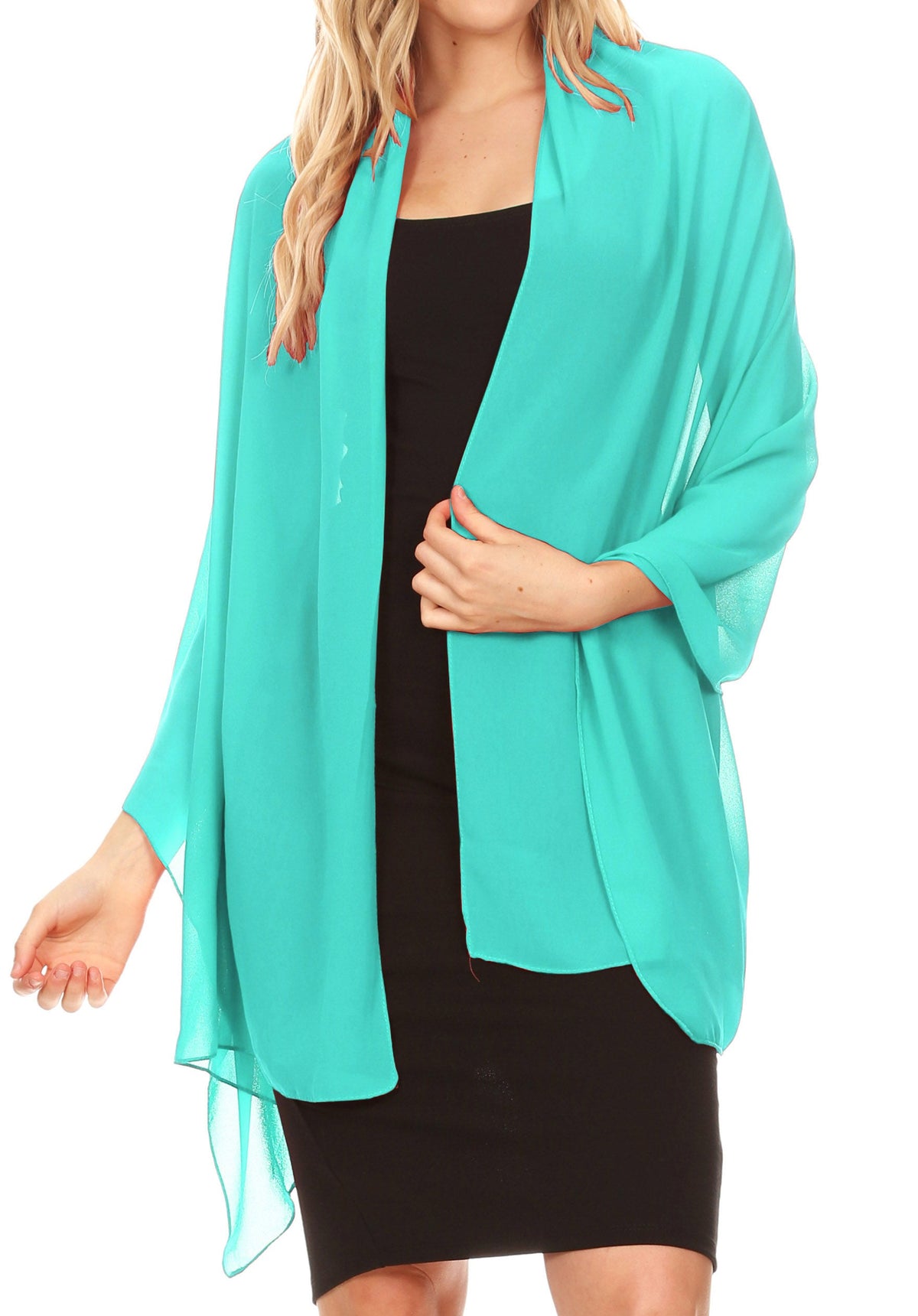 Sheer Chiffon Evening Wrap