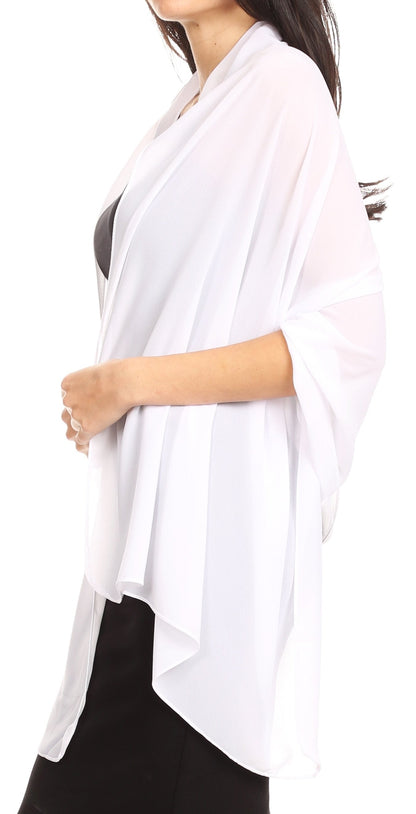 Sheer Chiffon Evening Wrap