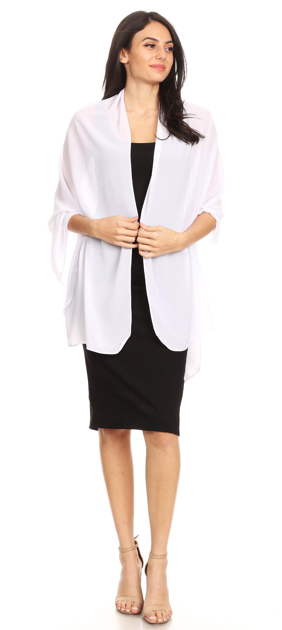 Sheer Chiffon Evening Wrap