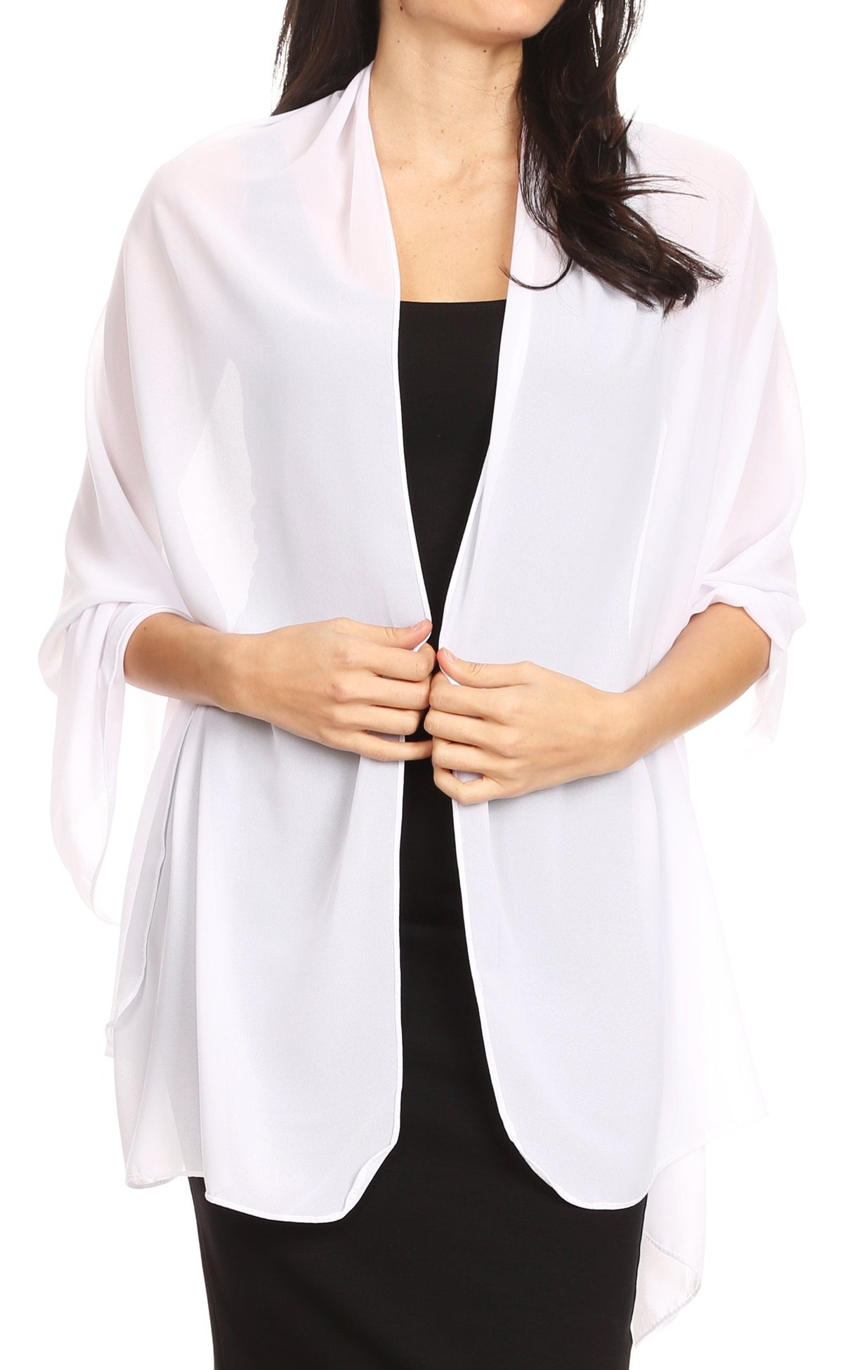 Sheer Chiffon Evening Wrap