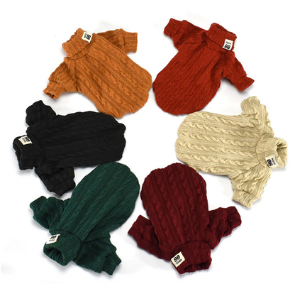 Knit Turtleneck Sweater for Small Dogs & Cats