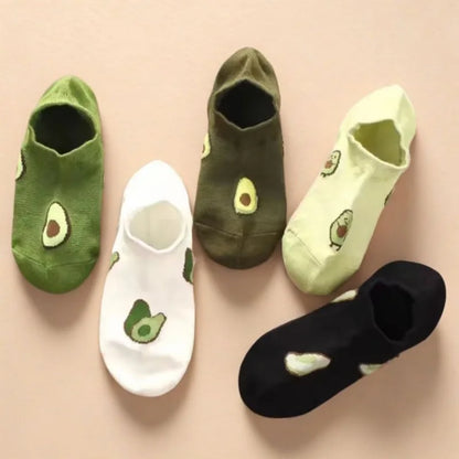 Women's Printed Low-Cut Ankle Socks, 5-Pack