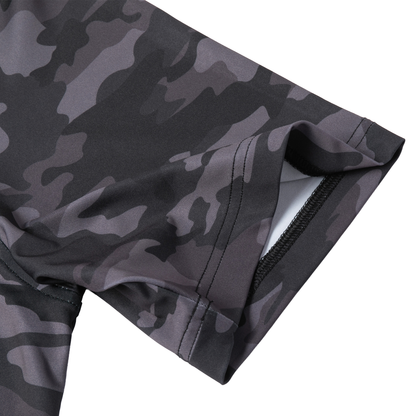 Men's Performance Polo, Black Camo