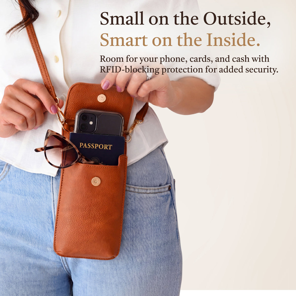 Clip-On Touch Screen Crossbody Purse