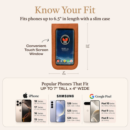Clip-On Touch Screen Crossbody Purse