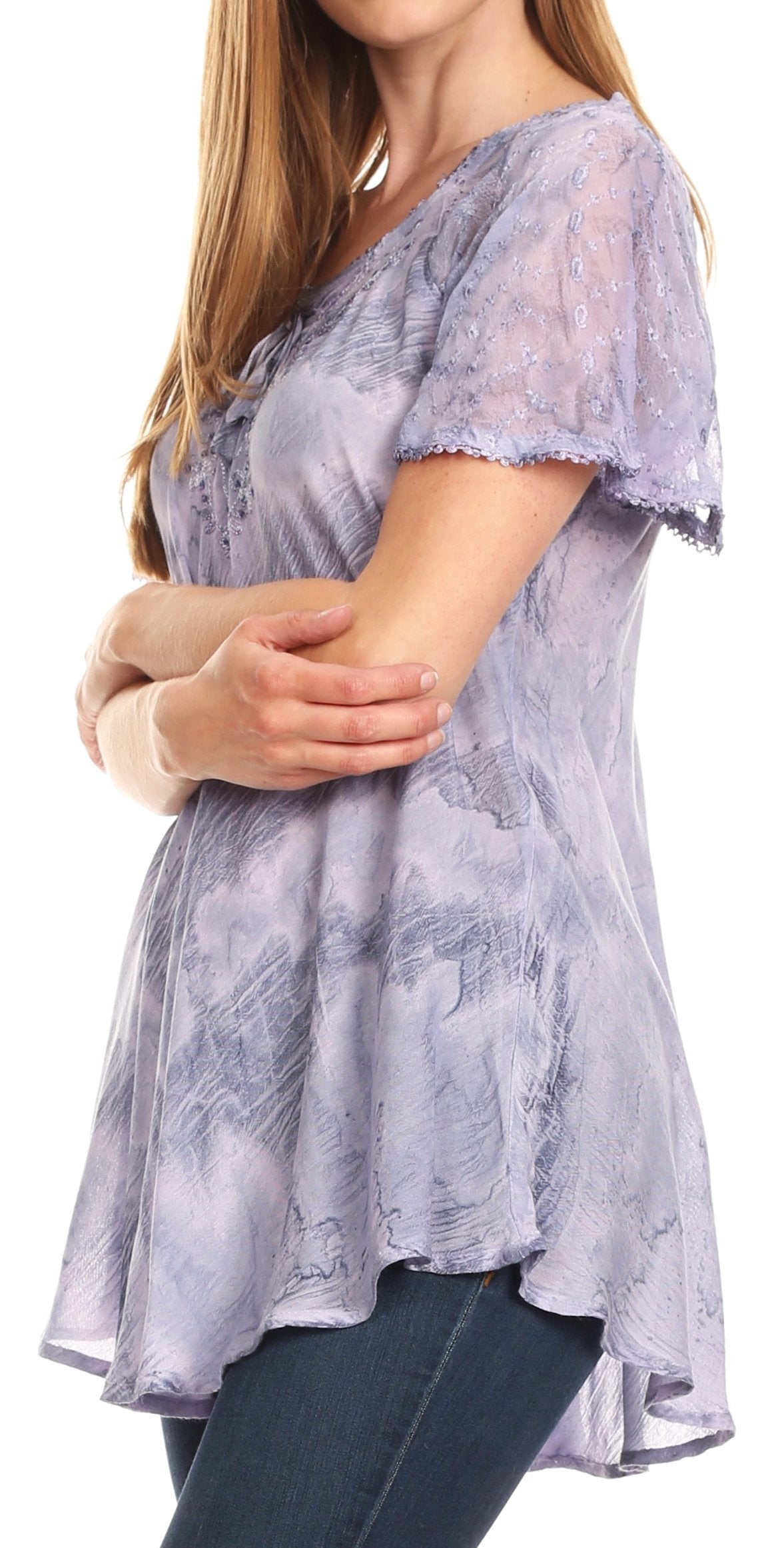 Tie-Dye Batik Tunic Top