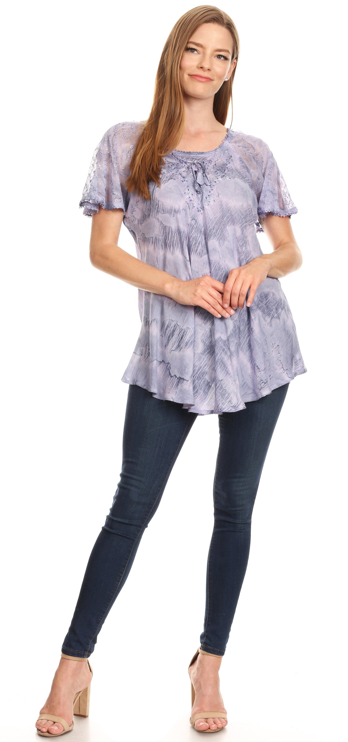 Tie-Dye Batik Tunic Top