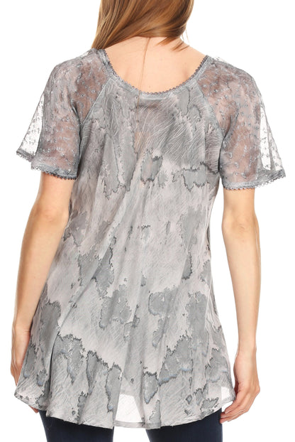 Tie-Dye Batik Tunic Top