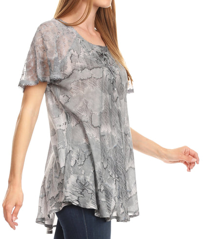 Tie-Dye Batik Tunic Top