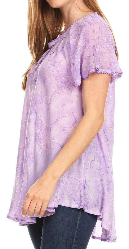 Tie-Dye Batik Tunic Top