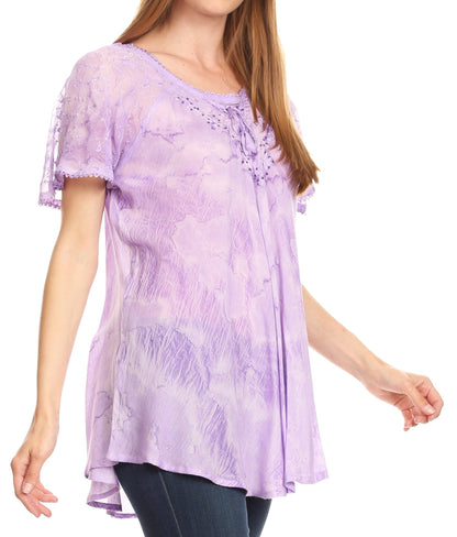Tie-Dye Batik Tunic Top
