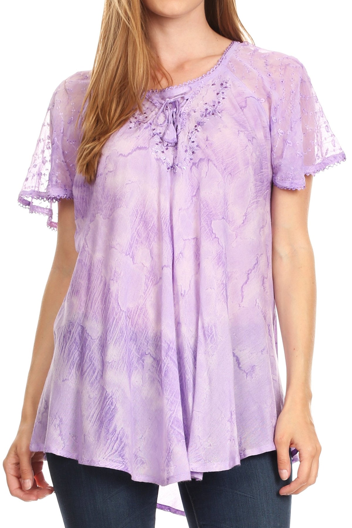 Tie-Dye Batik Tunic Top