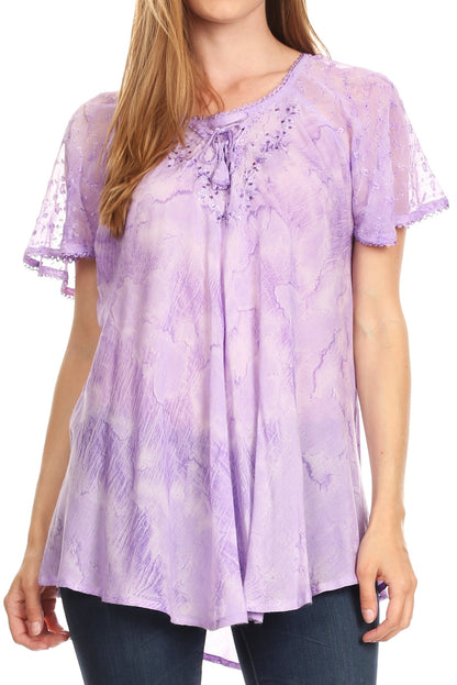 Tie-Dye Batik Tunic Top