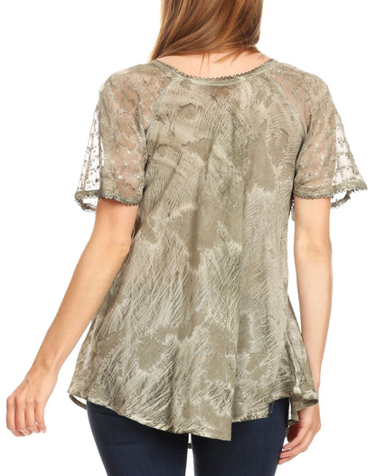 Tie-Dye Batik Tunic Top