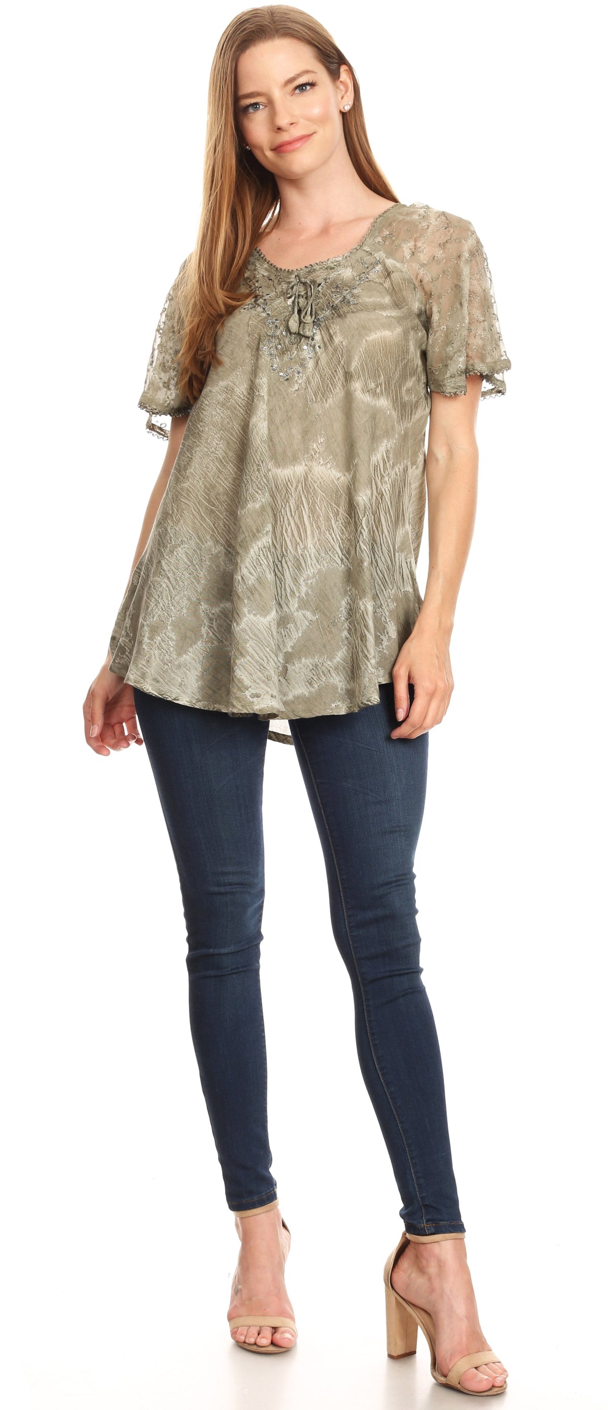 Tie-Dye Batik Tunic Top