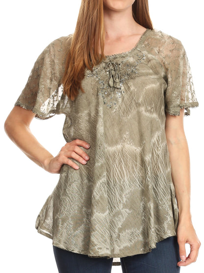 Tie-Dye Batik Tunic Top