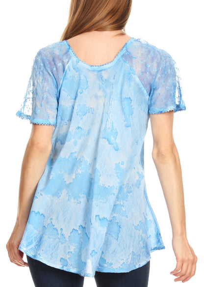 Tie-Dye Batik Tunic Top