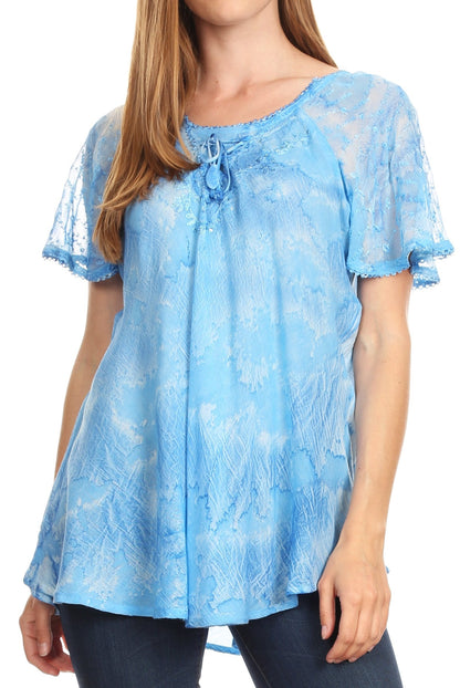 Tie-Dye Batik Tunic Top