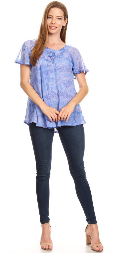 Tie-Dye Batik Tunic Top