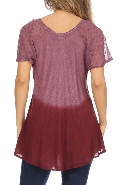 Tie-Dye Batik Tunic Top