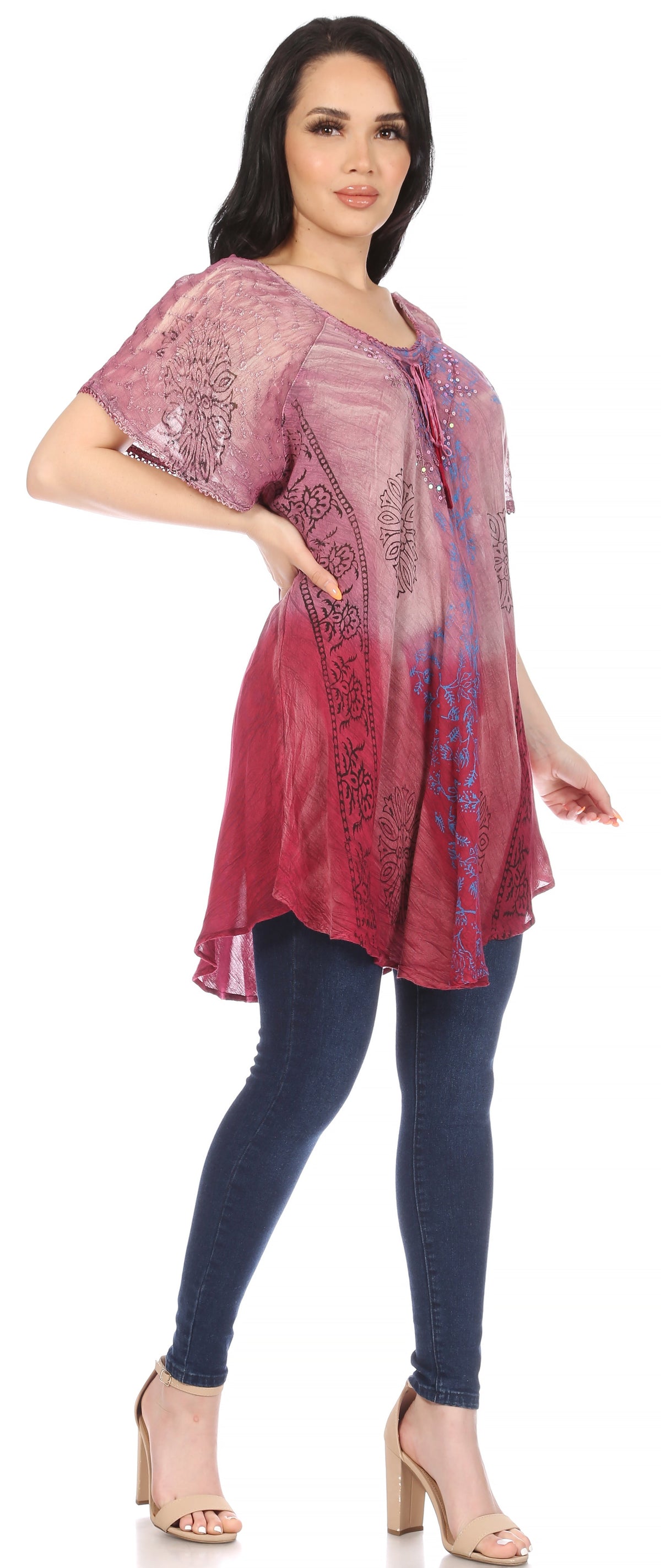 Tie-Dye Batik Tunic Top