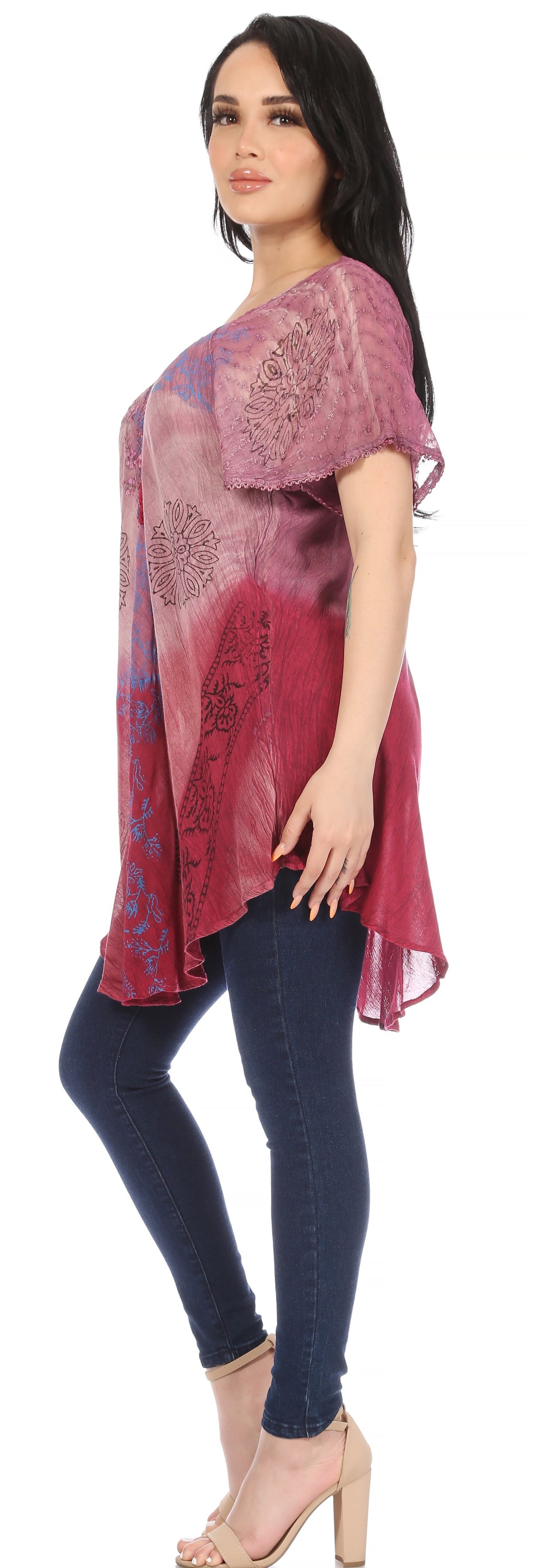 Tie-Dye Batik Tunic Top