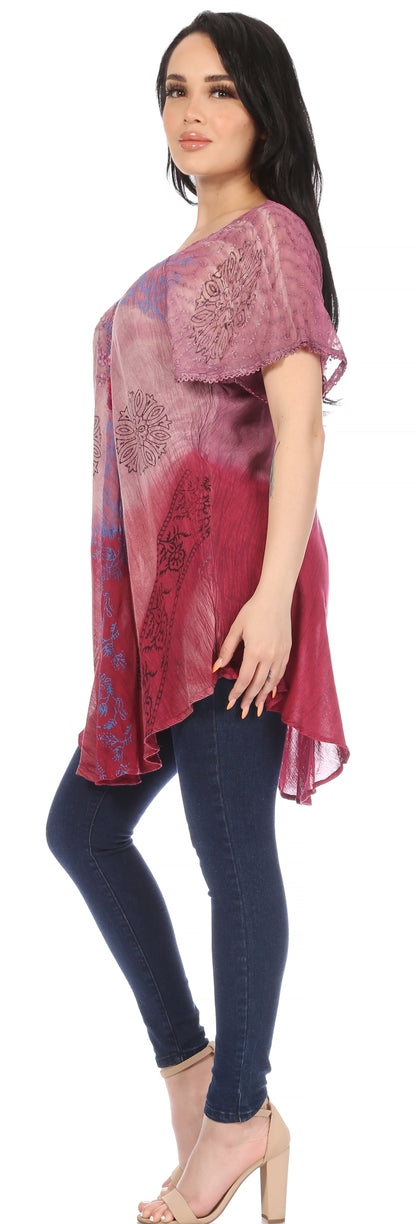 Tie-Dye Batik Tunic Top