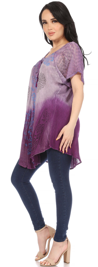 Tie-Dye Batik Tunic Top