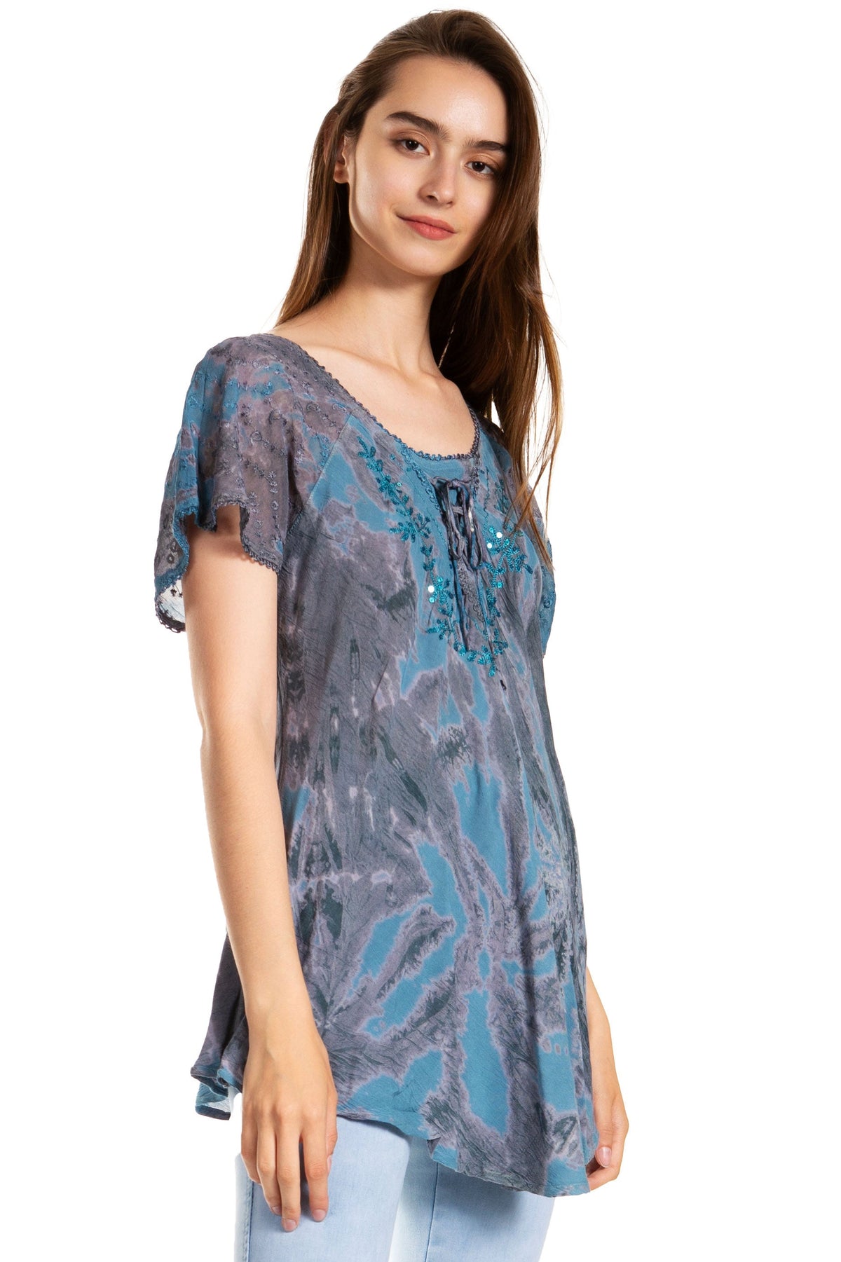 Tie-Dye Batik Tunic Top