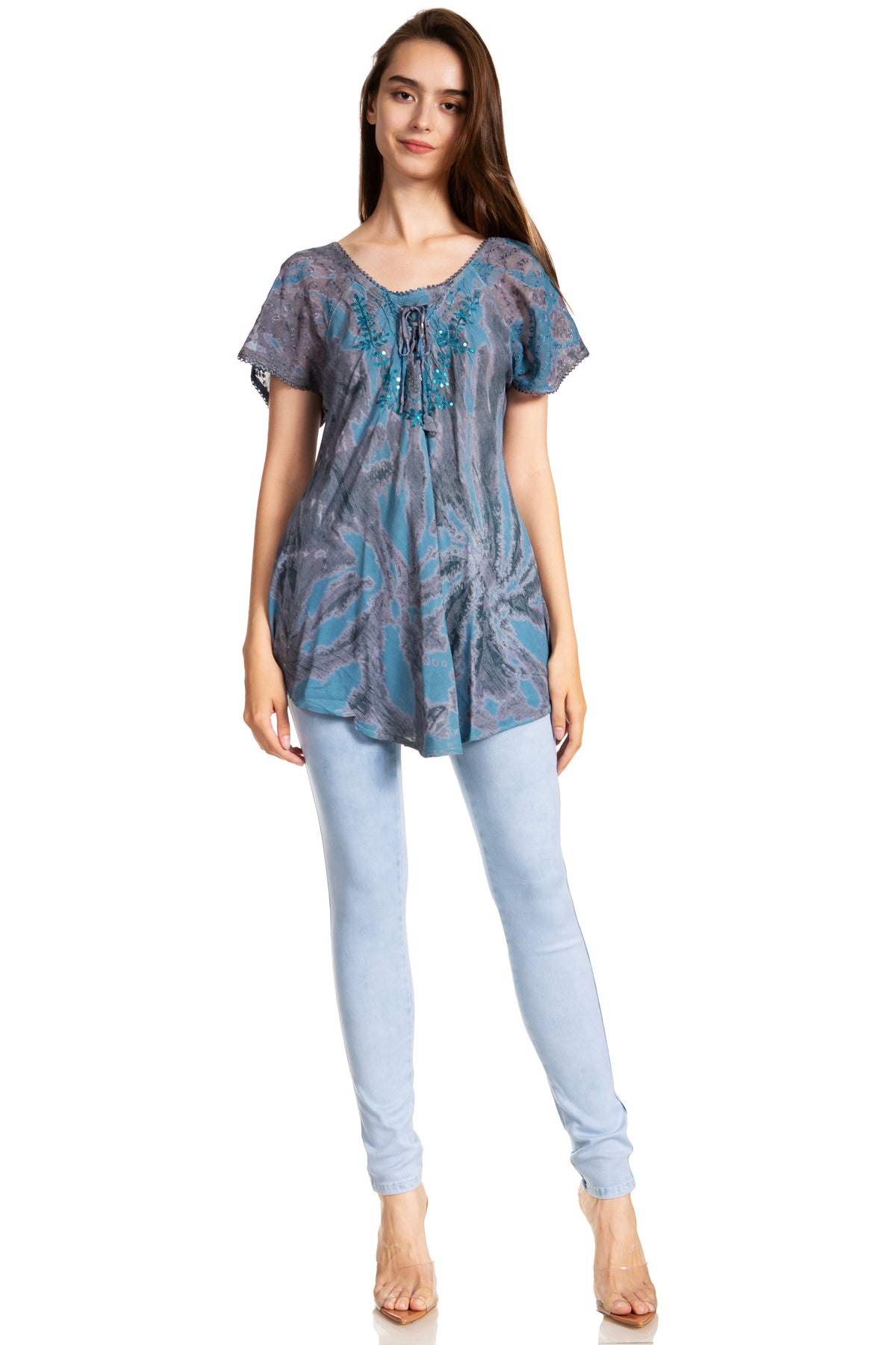 Tie-Dye Batik Tunic Top