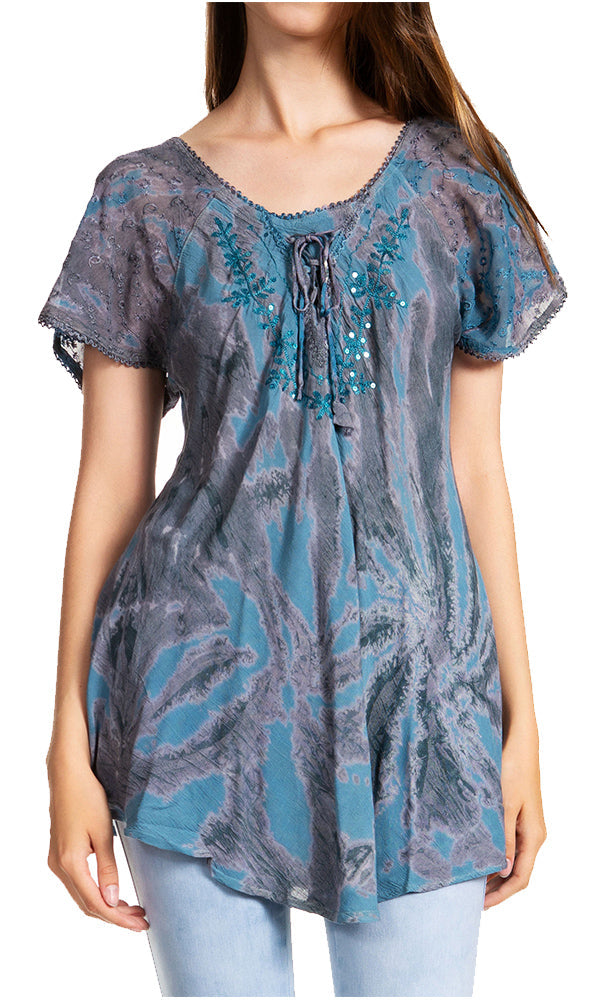 Tie-Dye Batik Tunic Top