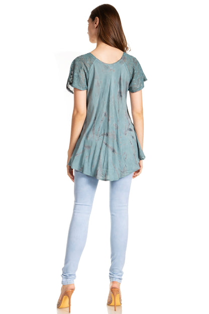Tie-Dye Batik Tunic Top